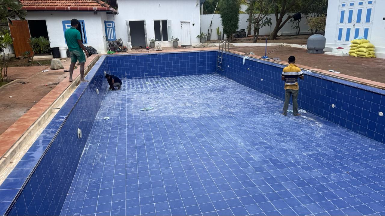 Complete Swimming Pool Renovation & Modernization - Blue Kits Resort, Kalpitiya